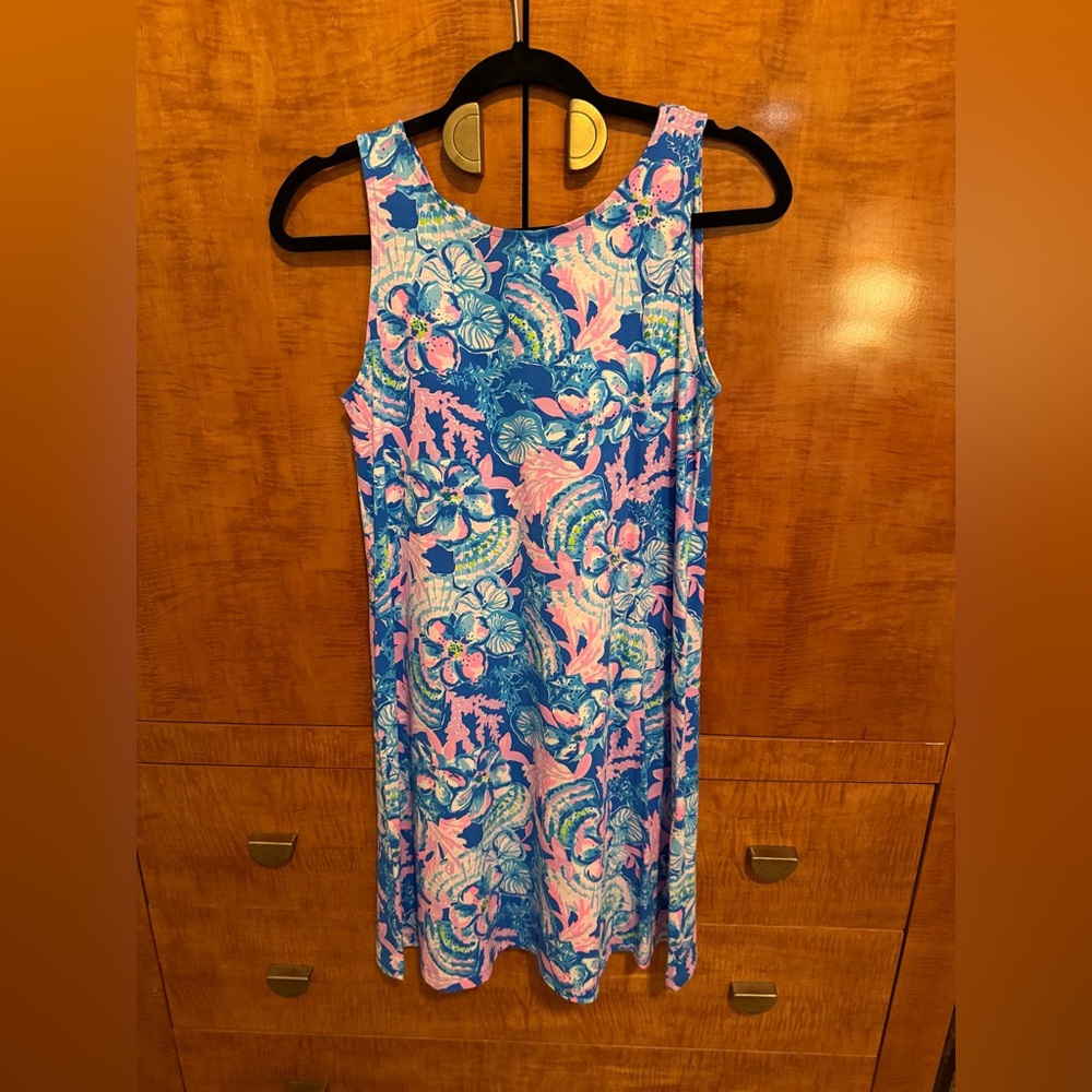 Lilly Pulitzer Kristen Dress Blue Tang Sitting Seaside XS NWT! - Picture 3 of 11